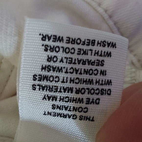 Free People high waisted fray Hem Frimge White jeans size.26 Distressed Cropped - Picture 11 of 13